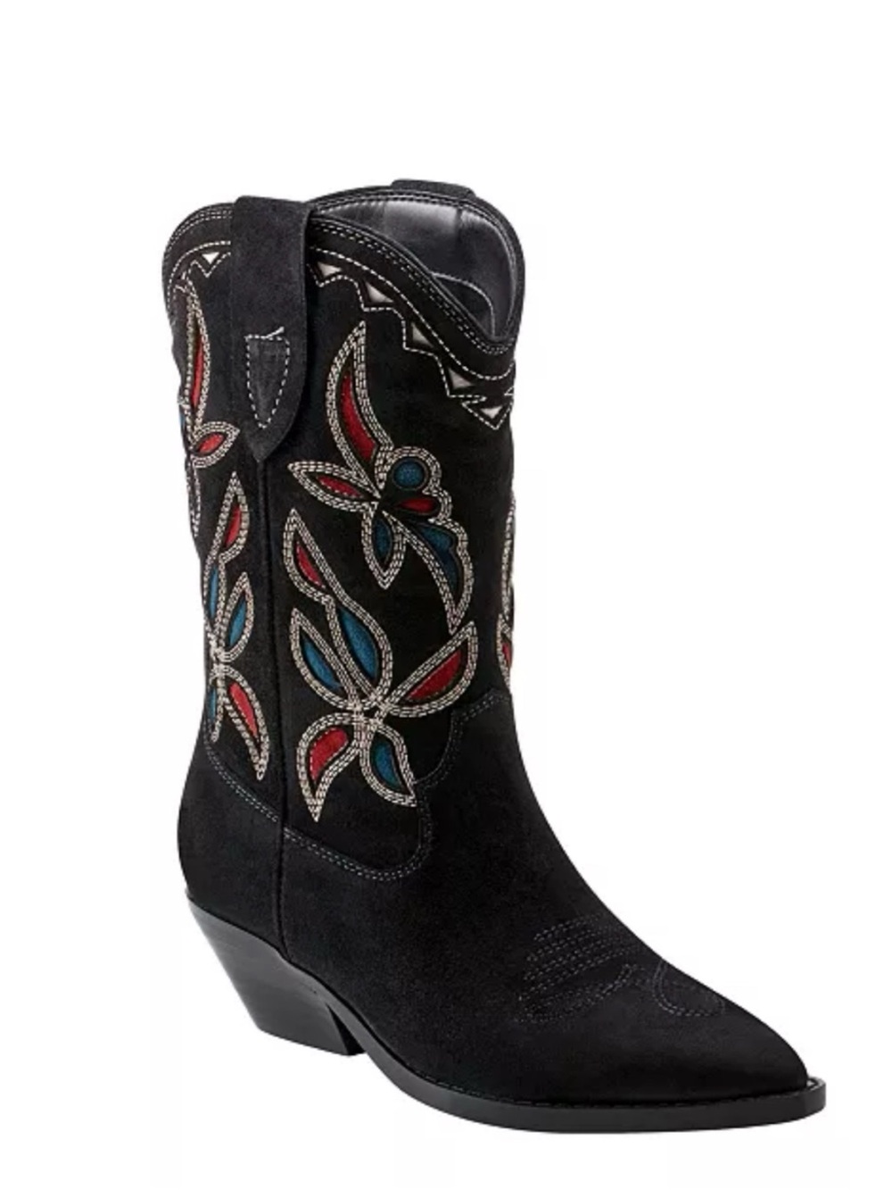 Marc Fisher Trista Suede Western Boots (Size 7.5)